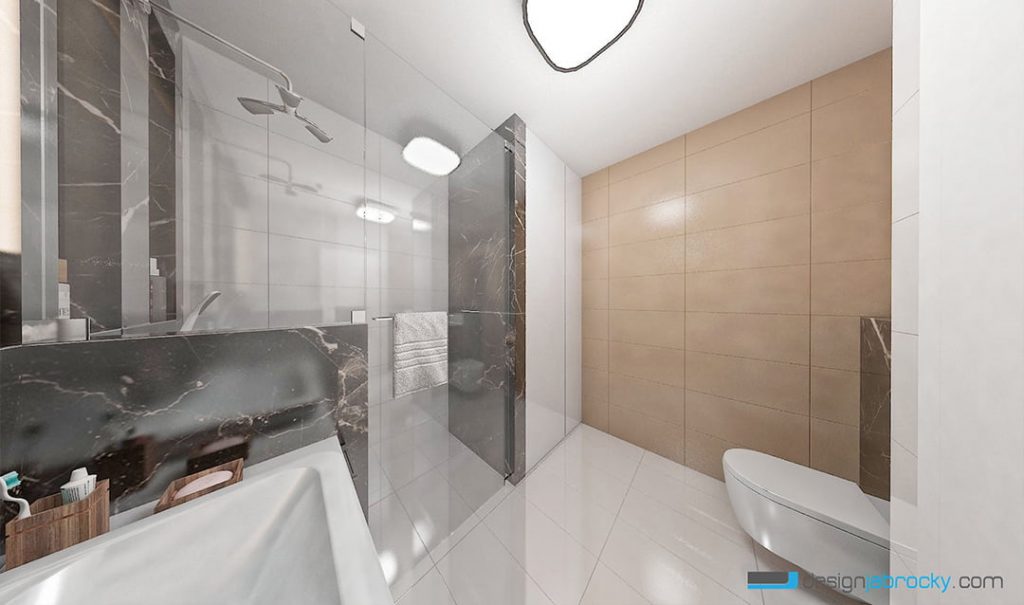 3D návrh vizualizácia kúpeľne